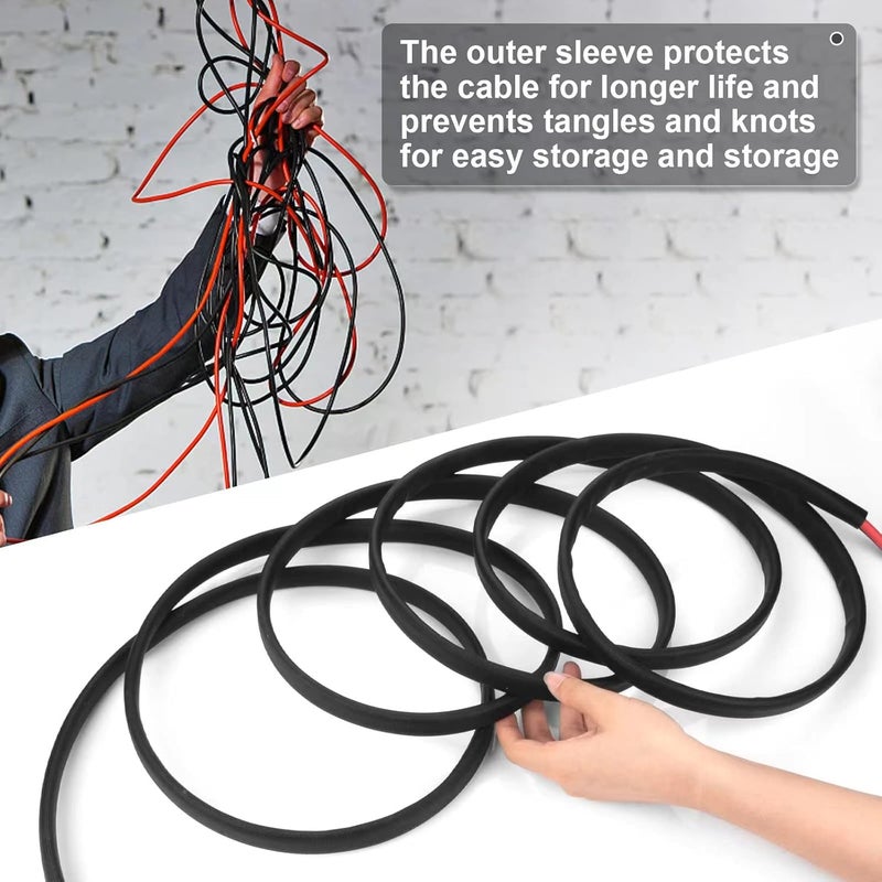 Geosiry كابل تمديد للطاقة الشمسية بطول 10 أقدام وسمك 10AWG مع موصلات أنثوية وذكورية، كابل شمسية للألواح الشمسية، وحدات التحكم في الشحن ومولد الطاقة الشمسية (10AWG، 10FT) - Image 5